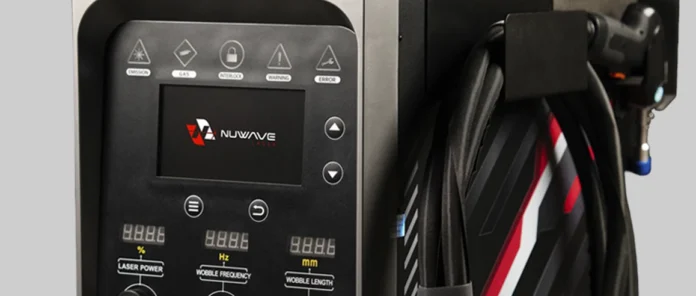 NOVAWELD Core Series laser welding machine, close-up front view.