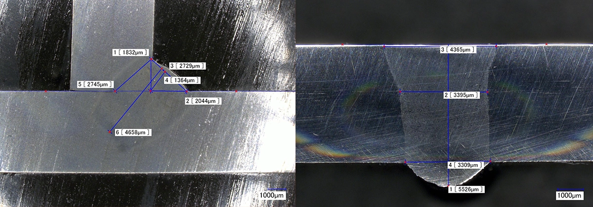 Laser Welding Cross-Section Sample